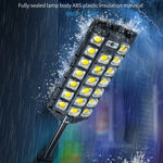lampe solaire led noir jaune ip66 moderne panneau solaire télécommande rechargeableextérieur