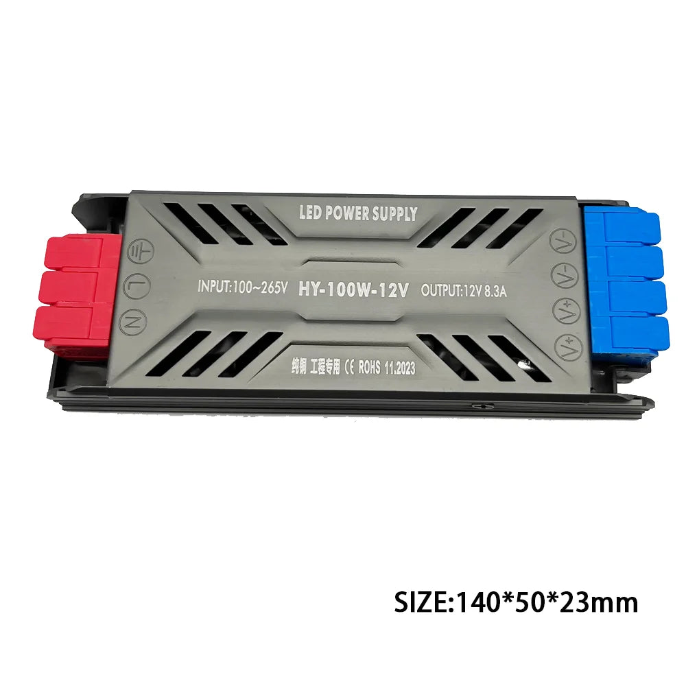 alimentation led 100w 200w 300w 400w 60w dc12v dc24v transformateur ultrafin certifications ul rohs