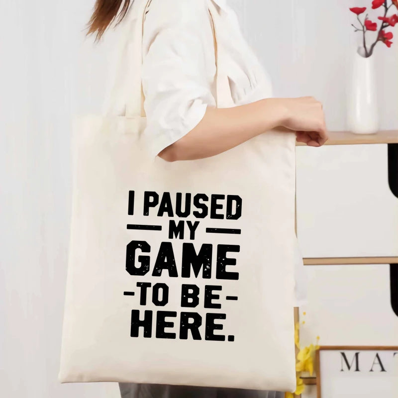 sac main toile beige clair moderne poignées détachables réutilisable écologique multifonction casual