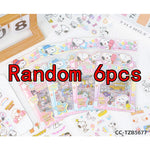 sticker snoopy coloré mignon personnages dessins animés blanc bleu rose jaune vert orange rouge