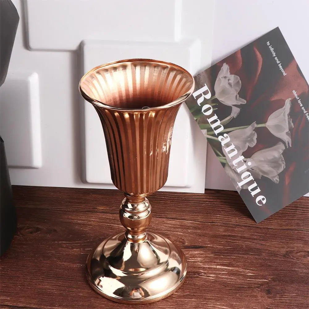 vases or rayures classiques fleurs artificielles différentes couleurs intérieur décoration vintage large petite medium