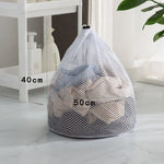 sac linge filet réutilisable blanc beige bleu transparent utilitaire contemporain 50cm 60cm 30cm 40cm