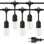 Ampoule S14 E27 boule blanc chaud de la guirlande lumineuse