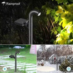 lumière solaire noire ip66 moderne panneau solaire led semi transparent piquetextérieur auto alimentée wireless