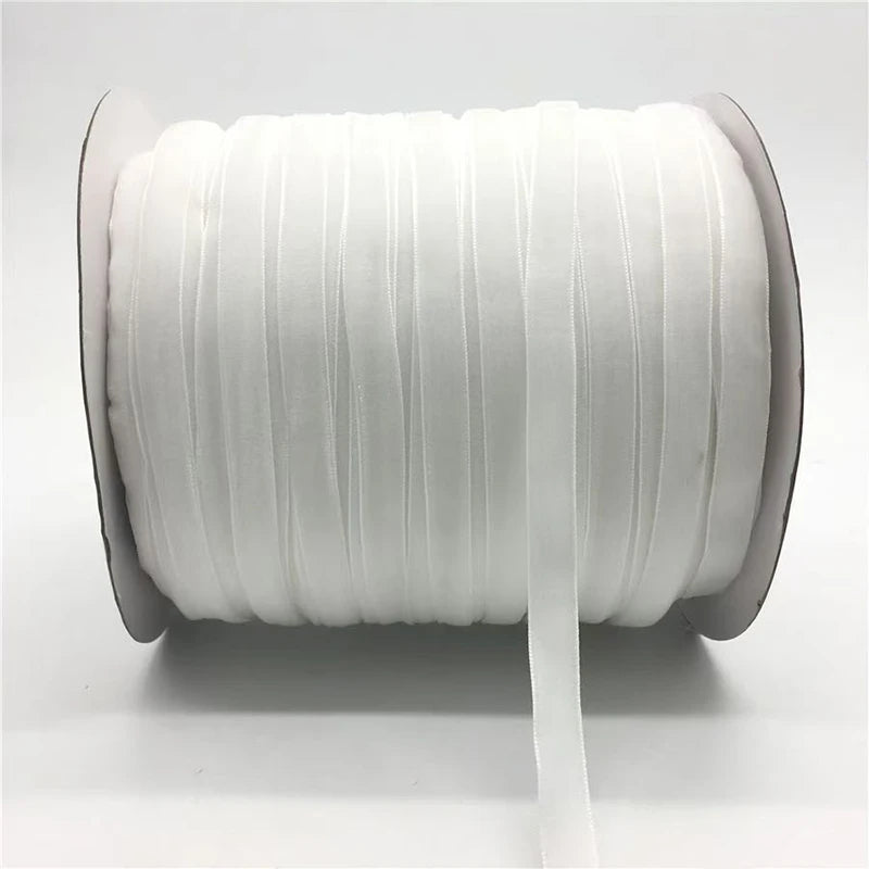 rubans velours opaques élégants couleurs unies polyester nylon