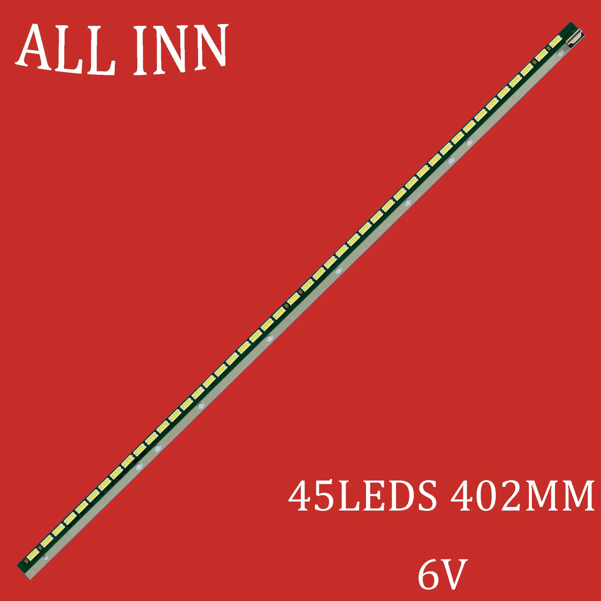 ruban led blanc 45 leds 402 mm moderne connecteur 6v