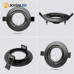 projecteur led spot noir blanc moderne clips métalliques facile entrée lumière ronde adjustableintérieur