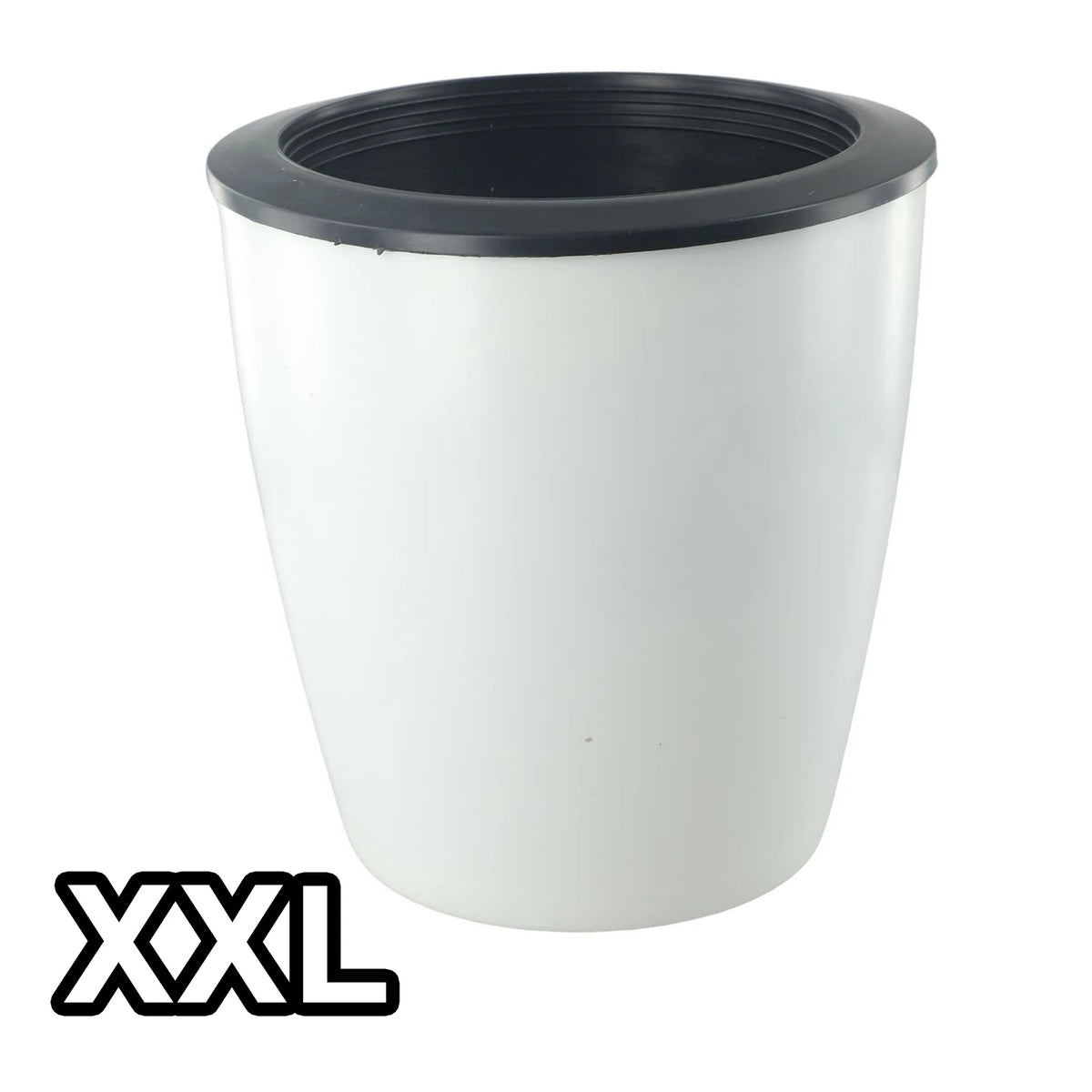 pots fleurs blancs noirs absorption d'eau automatique drainage cordelette moderne lisses