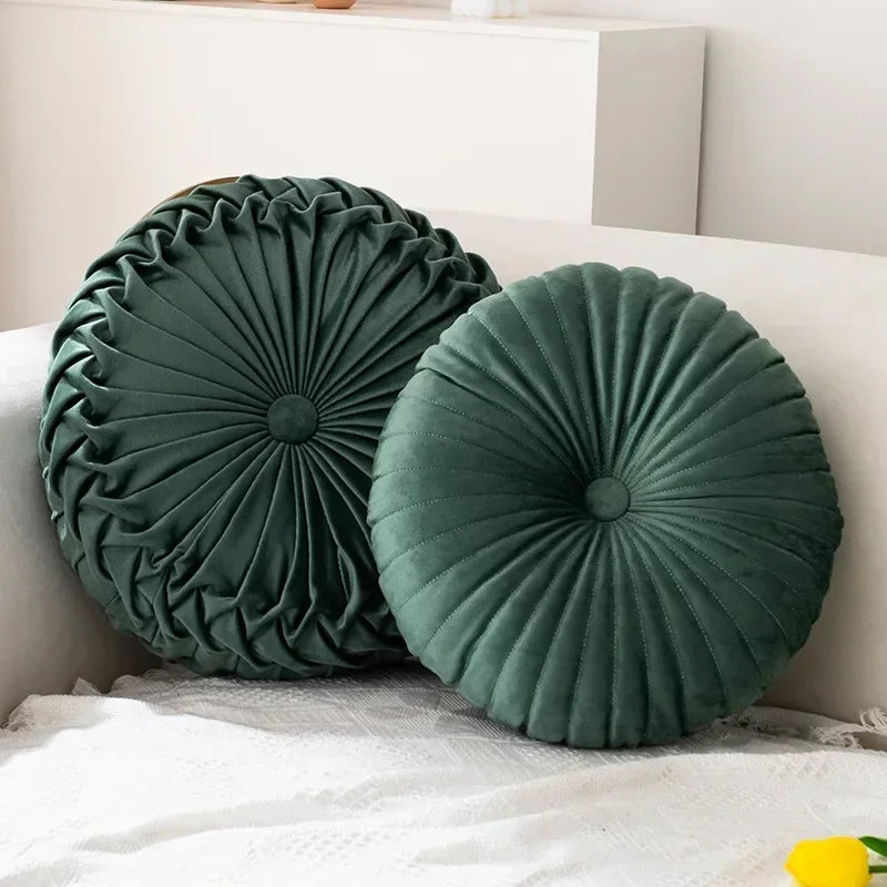 coussin rond rose pâle polyester mémoire forme solide moderne amovible lavable