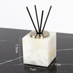 ensemble salle bain marbre onyx blanc distributeur savon porte brosse dents plateau luxe