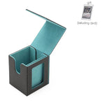 boîte cartes cuir moderne noir rose respectueux environnement rechargeable organisateur jeux