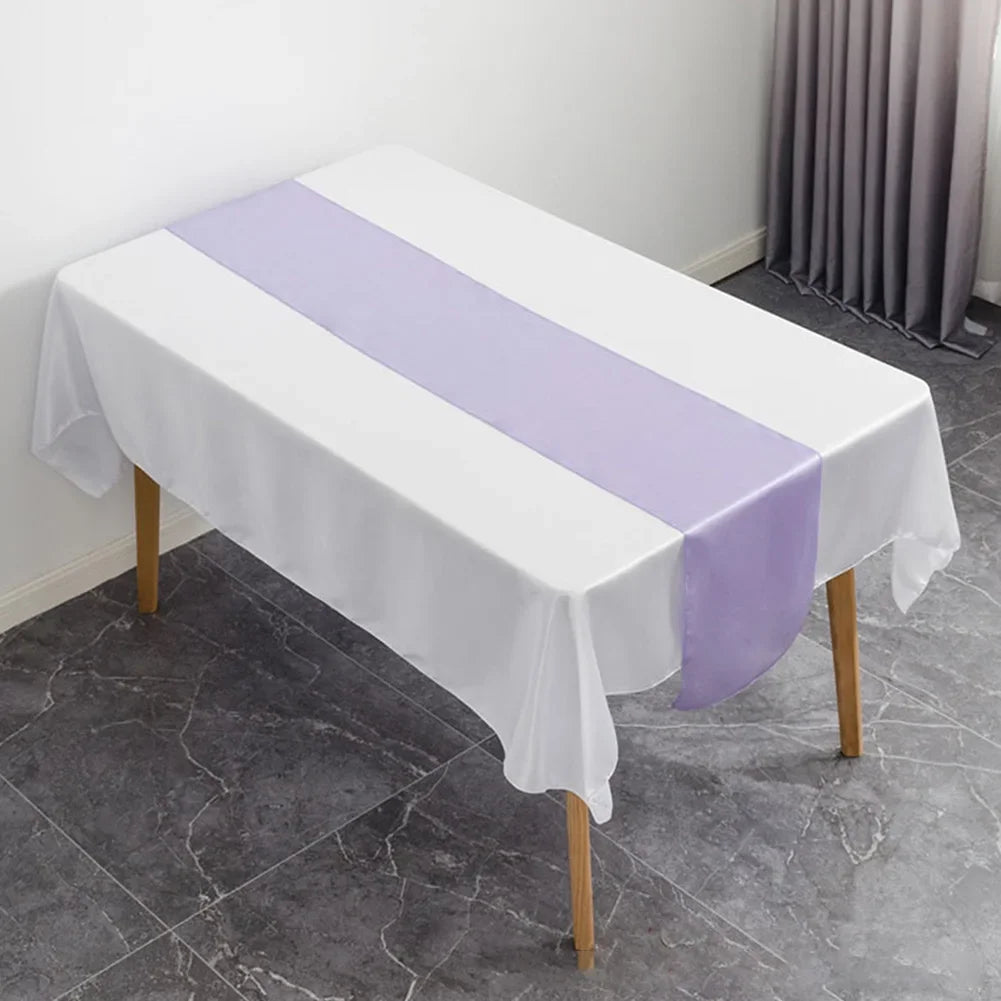 table chemin rouge bleu roi jaune doré gris moderne uni opaquement
