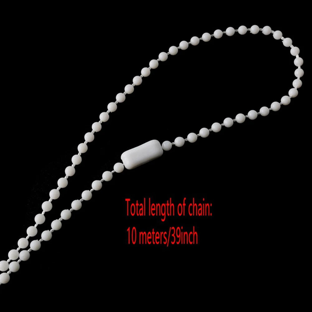 chaîne blanc modernes clips fixation fenêtres opaques uniformes 17mm 7mm