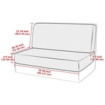 coussin banquette vert tissé motifs géométriques moderne housses extensibles polaire 100 polyestère