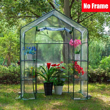 serre jardin vert transparent maille fine moderne clips inclusion