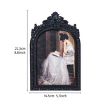 cadre photo vintage noir blanc orné résine baroque décoration photo moderne