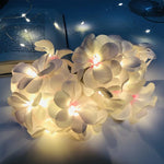 guirlande lumineuse fleurs blanc moderne décoration mariage anniversaire noël féerique événement festive