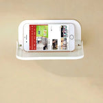 support rangement adhésif étagère pliante murale blanche moderne salle bain.storage lunettes montre téléphone cosmétiques
