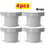 fixateurs draps ajustés clips anti dérapants plastique lisse minimaliste universel gris blanc cassé 12