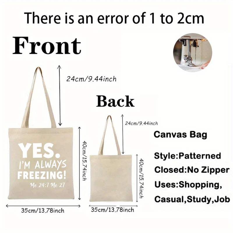 sac main toile beige motif imprimé poignées réutilisable tridimensionnel multifonction