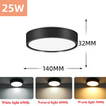 Lampe led downlight 3w 5w 10w 15w 25w blanc noir moderne minimaliste montage