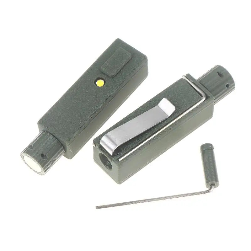 projecteur mini portable gris moderne bouton alimentation fenetre projection sécurité éclairage secours