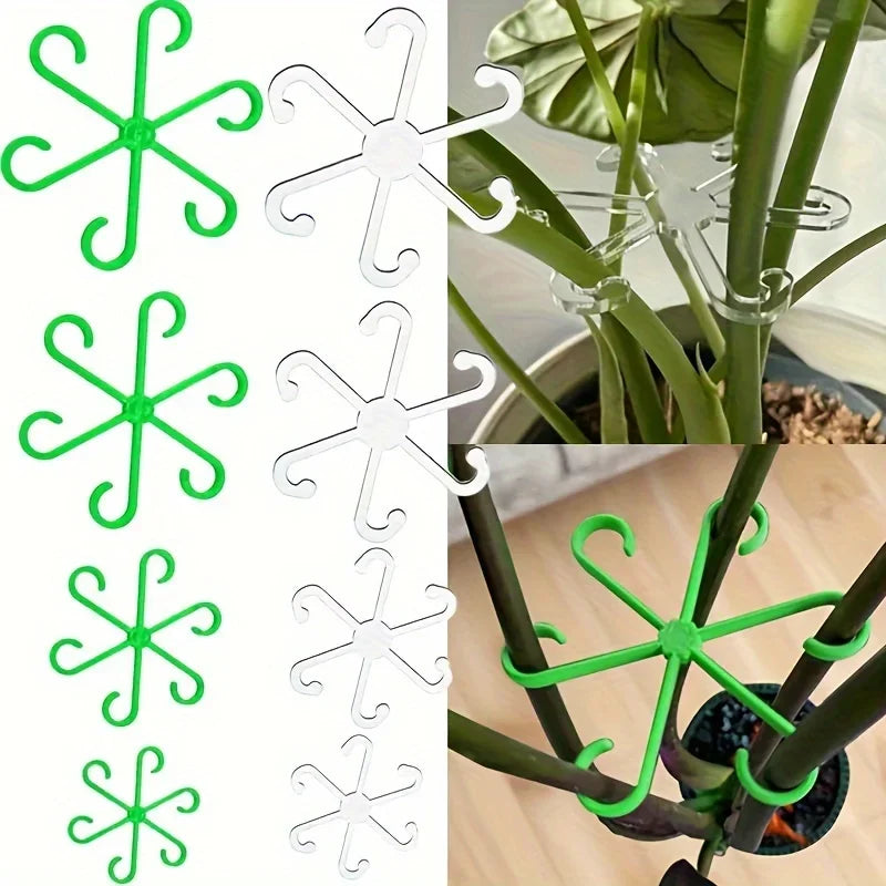 clips plante transparents verts floral moderne autonome croissance verticale 4pcs