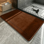 tapis bain doux absorption rapide microfibre antidérapante moderne gris salle bain