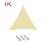 voile d'ombrage triangle beige résistante l'eau sans motif moderne tissu oxford université fixations