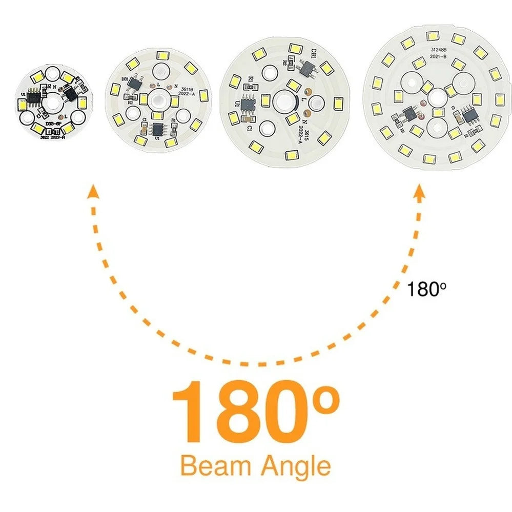 plaque led diodes smd 2835 blanc moderne 3w 5w 7w 9w 12w 15w 18w