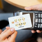 autocollants cartes bancaires dessin animé mignon personnages adhésifs réutilisables imperméables classiques féminins