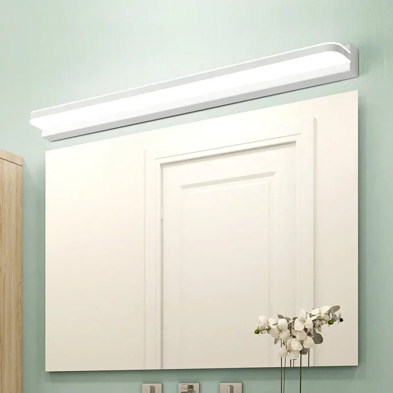 lampe led moderne rectangulaire blanche fixée mur cuisine chambre salle bain