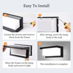 appliques murales modernes led noir lumiere blanche facile éclairage maison minimaliste