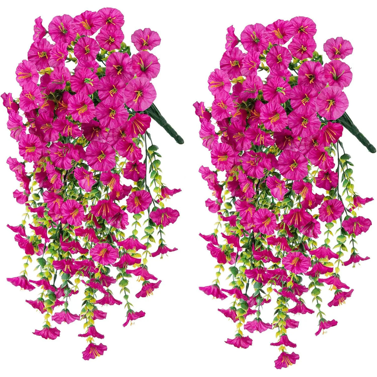 guirlande fleurs artificielles violet rose vert moderne mariage anniversaire extérieur decoration maison