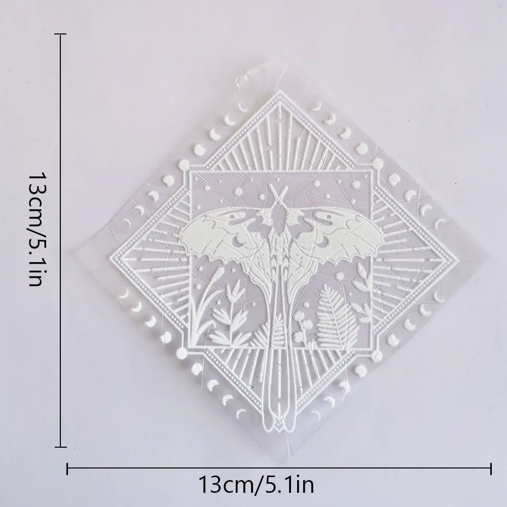 autocollant mural transparent décoratif fleurs papillon soleil texte motivation fenêtre mur intérieur maison