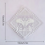autocollant mural transparent décoratif fleurs papillon soleil texte motivation fenêtre mur intérieur maison