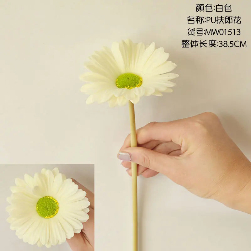 fleurs artificielles gerbera soie moderne intérieur mariage rose rouge jaune orange blanc