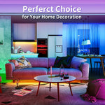 ruban led multicolore moderne télécommande 44 touches adhésif guide chambre salon deco fête