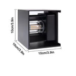 Éclairage LED moderne applique murale noire fixée mur vis blanc 4000K contemporaine