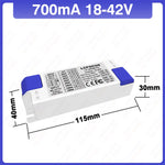 driver led 10v dimmable 18 42v blanc bleu moderne câbles noirs interrupteur rotatif ans