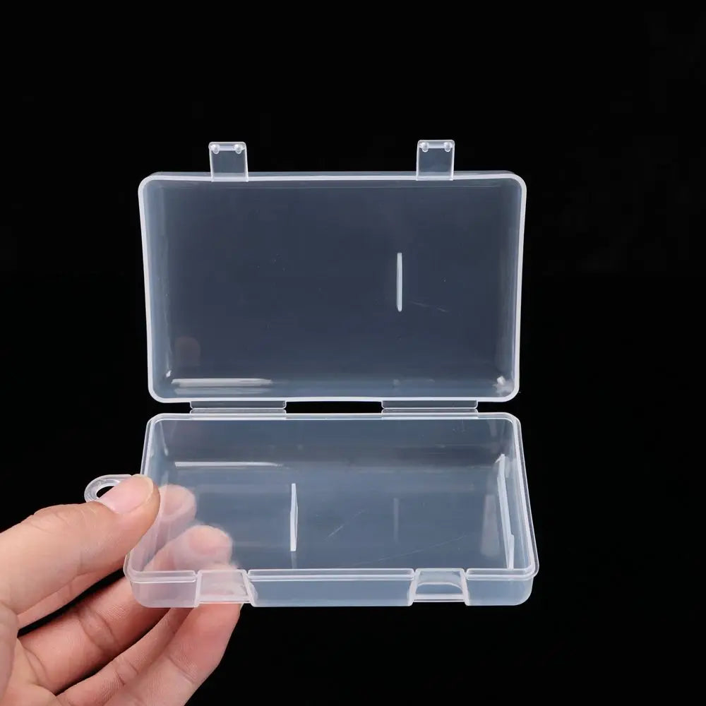 boîte rangement plastique transparente poignées bijoux petits objets divers accessoires