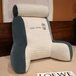 coussin lecture mousse mémoire forme couverture polyester amovible lavable blanc noir bleu marine roseclair