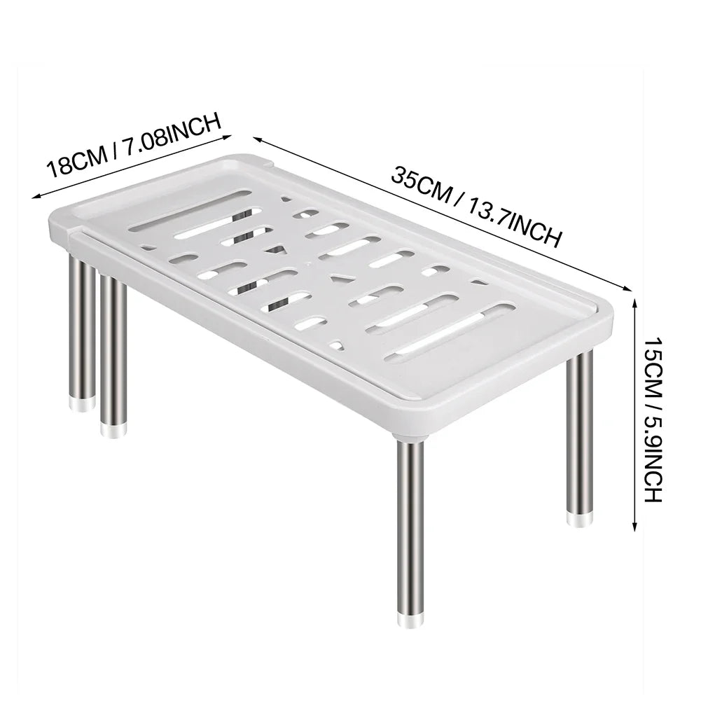 rack rangement blanc grille moderne clips rétractable étagères cuisine épices facile