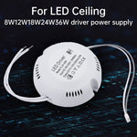 driver led alimentation transformateur éclairage 8w 12w 18w 24w 36w blanc moderne 24v 82v