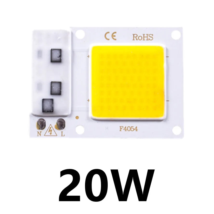 puce led cob projecteur faisceau large blanc chaud montage direct ic intelligent 220v