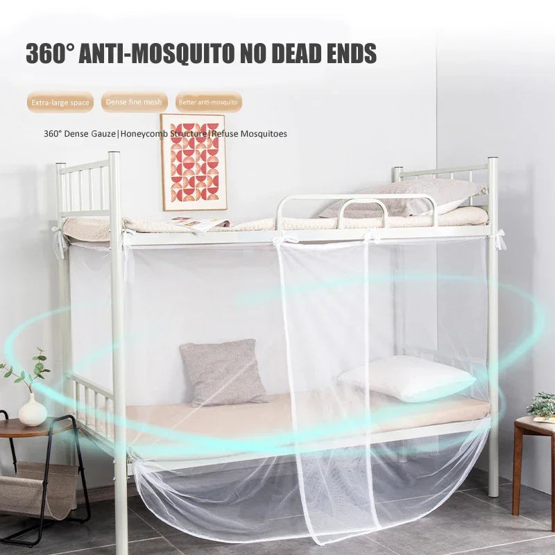 filet anti moustiques blanc maille hexagonale polyester traité insecticide moderne lit chambre coucher
