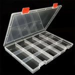 boîtes bijoux transparentes modernes compartiments clips fixation 15 24 36 48 grids rangement pratique