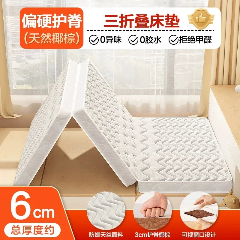 matelas blanc fibre coco mousse mémoire forme zigzag moderne chambre maison outdoor