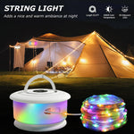 guirlande lumineuse led multicolore lampe portable camping modes éclairage rechargeableextérieur