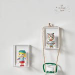 boîtes rangement transparentes pliables figurines collection modernes cartoonesques respectueuses l'environnement
